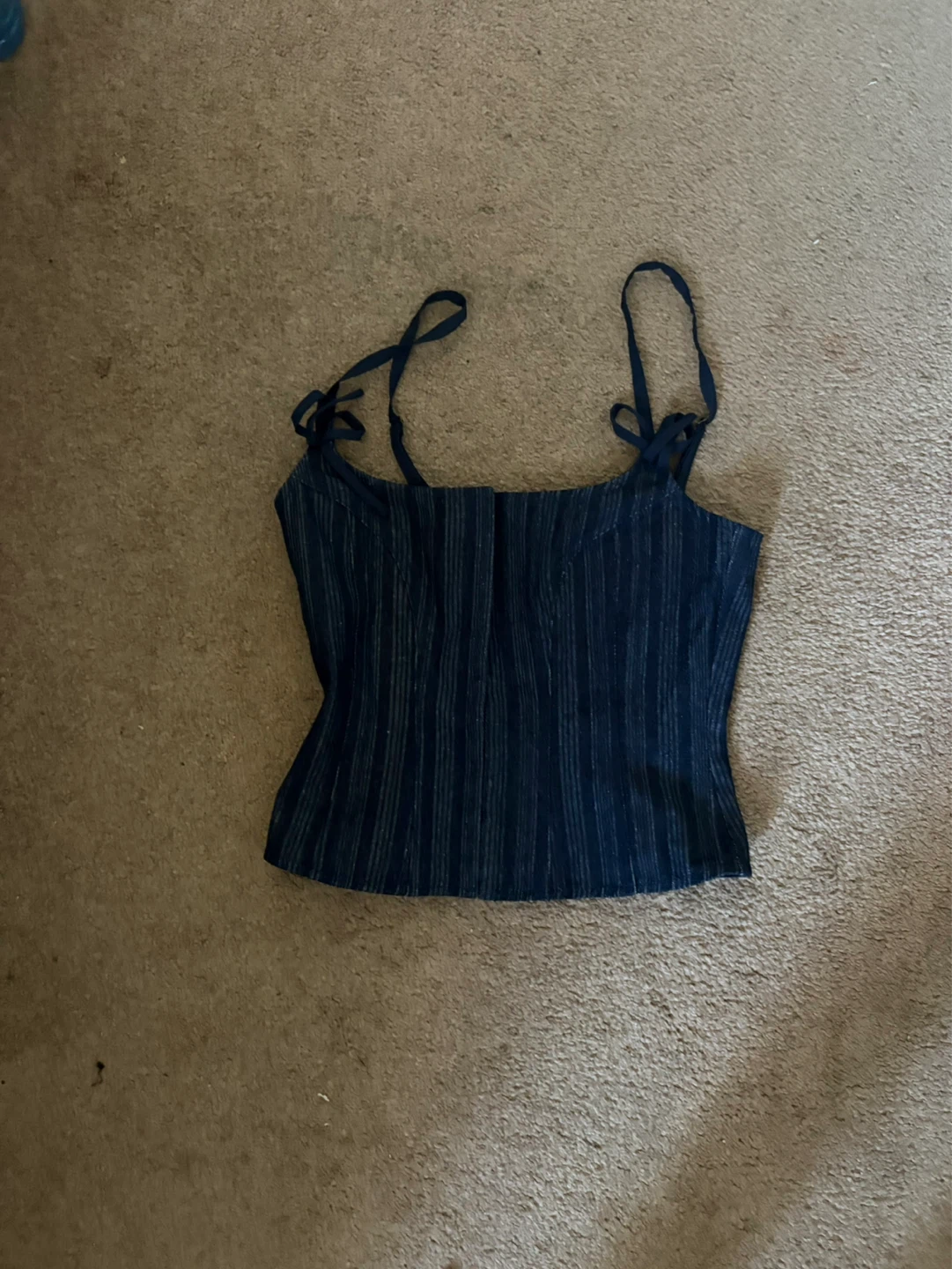 Blue Striped Tank Top