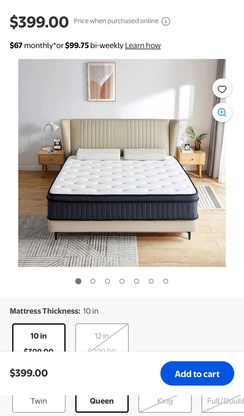 Queen Size 10-inch Mattress