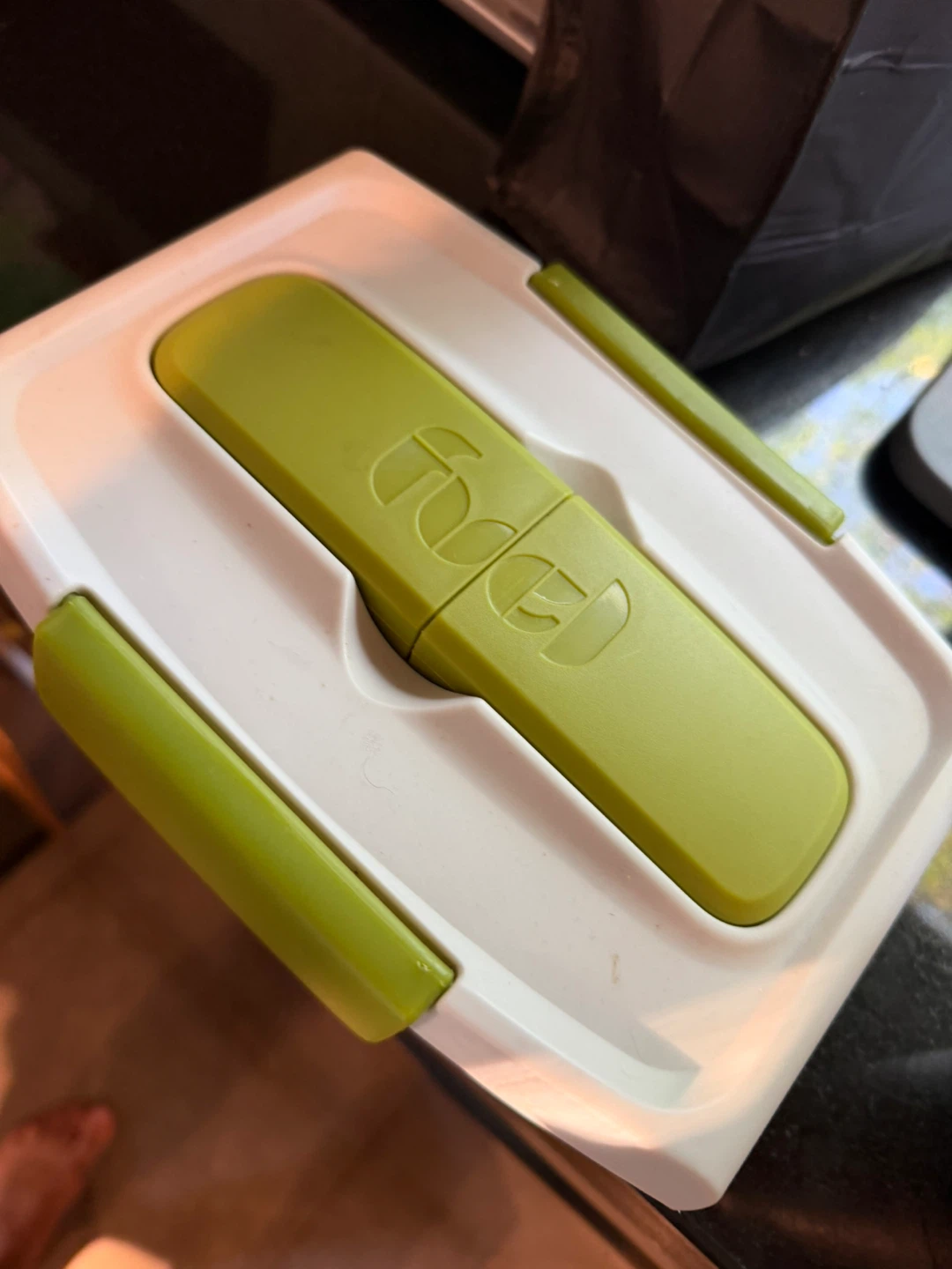 Foodie Food Container with Green Lid