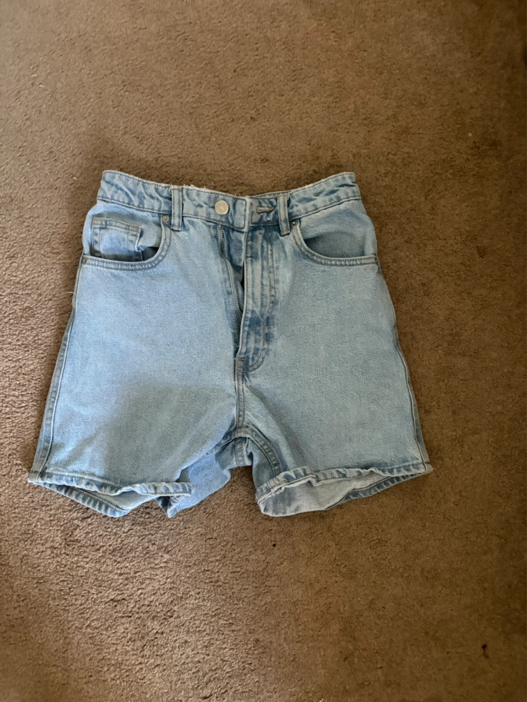 Light Wash Denim Shorts