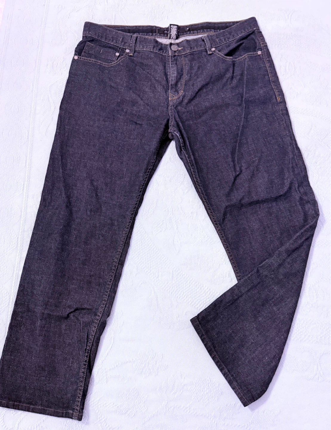 Calvin Klein Dark Wash Straight Leg Jeans - photo 2