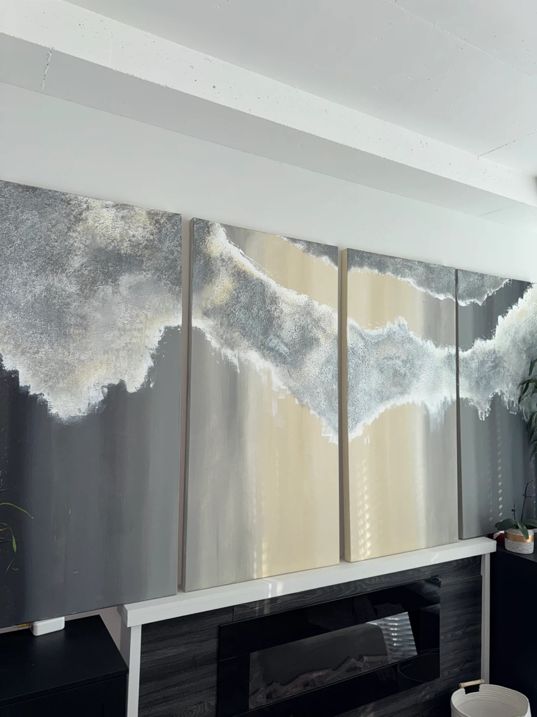 Large Luxury Abstract Painting HOME OFFICE WORKSPACE 5ft x 10ft - photo 2