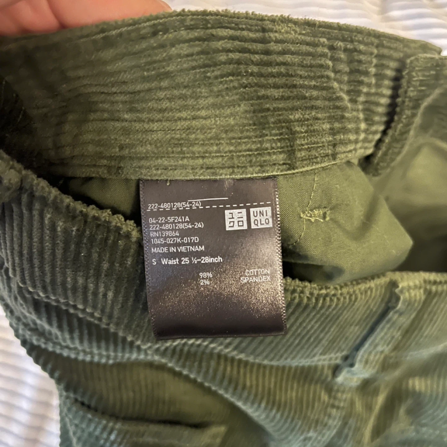 Uniqlo Corduroy Skirt - Green - Size S - photo 4