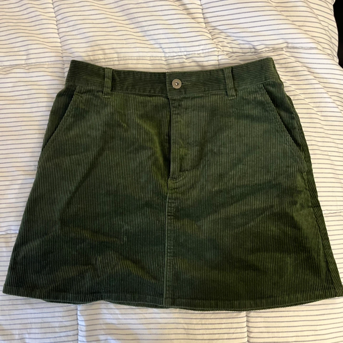 Uniqlo Corduroy Skirt - Green - Size S