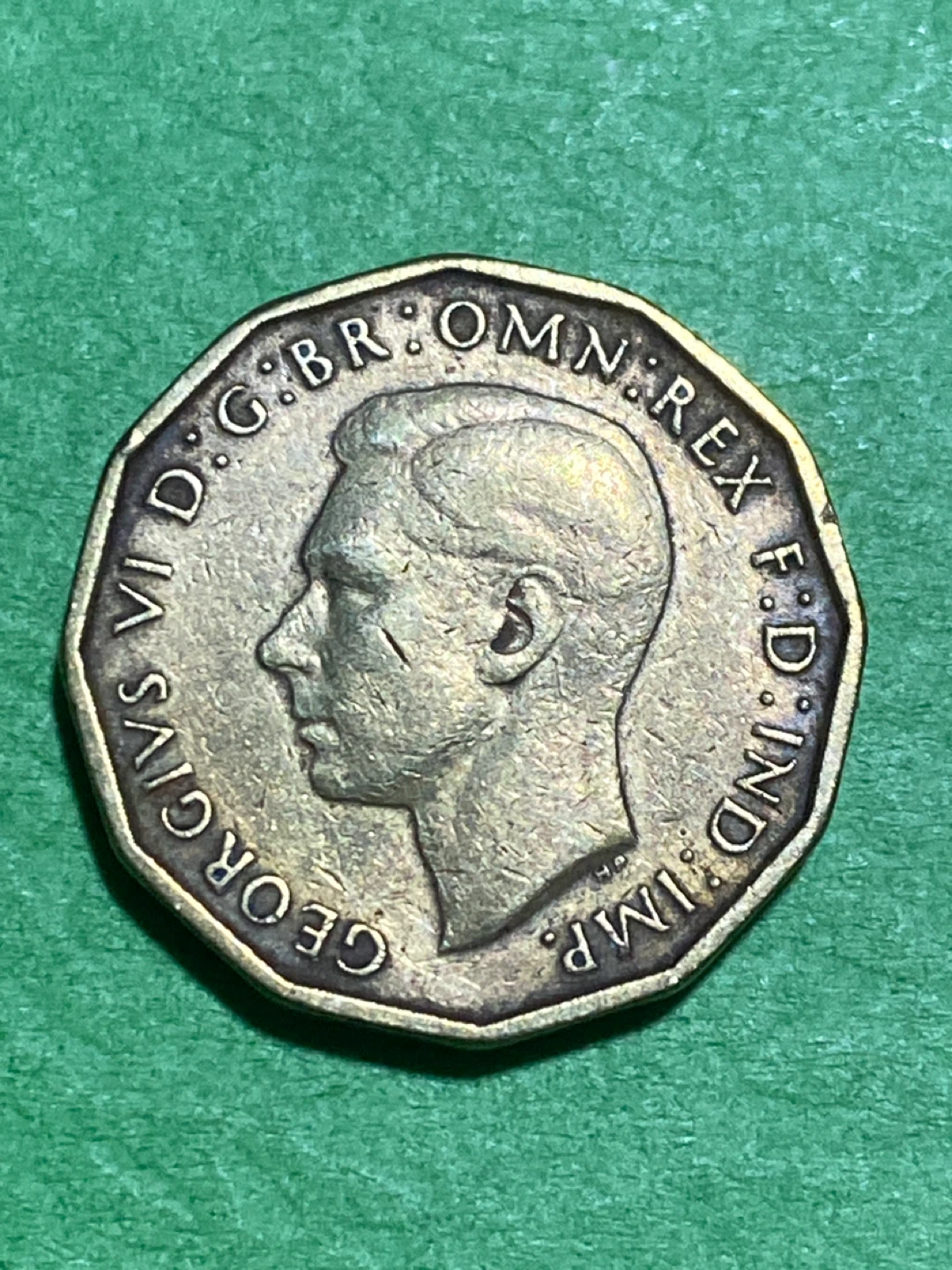 1943 Three Pence Coin - George VI