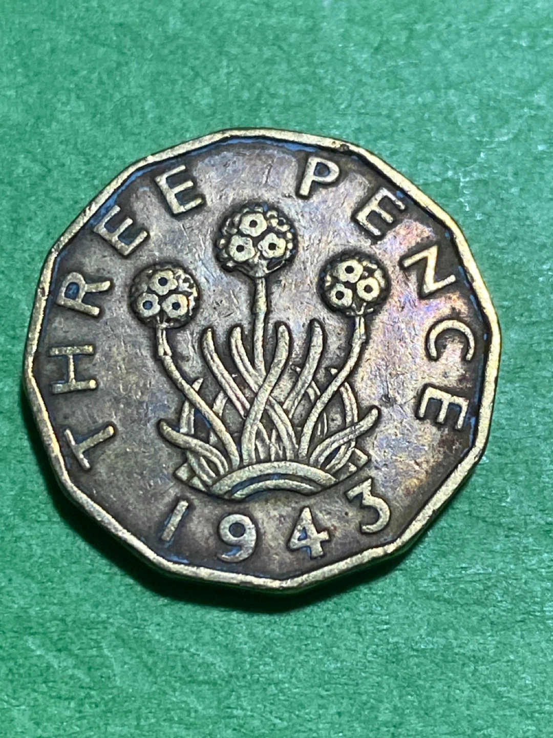 1943 Three Pence Coin - George VI - photo 2