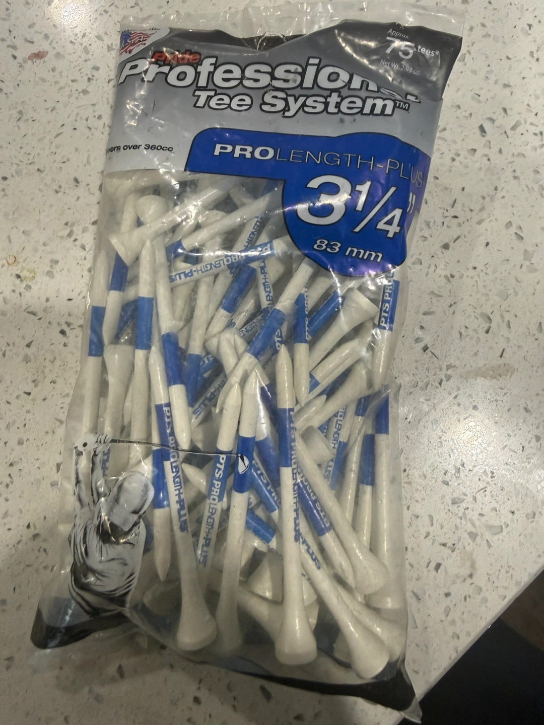 Pride Professional Tee System Prolength-Plus Golf Tees