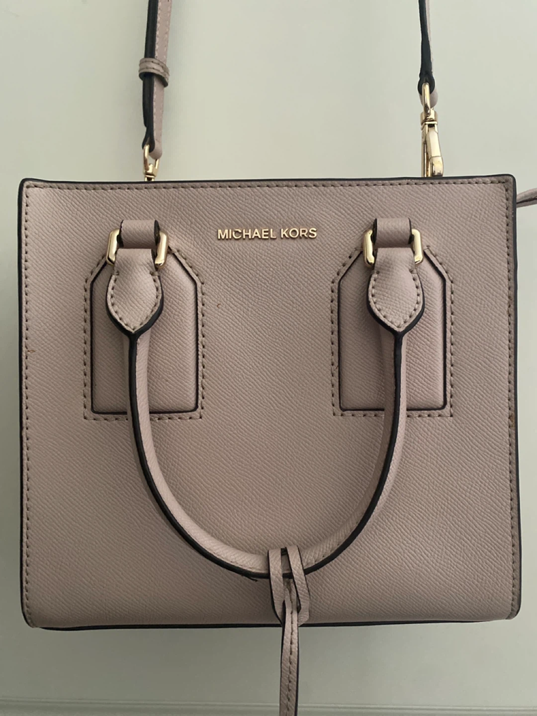 Michael Kors Pink Leather Satchel Handbag