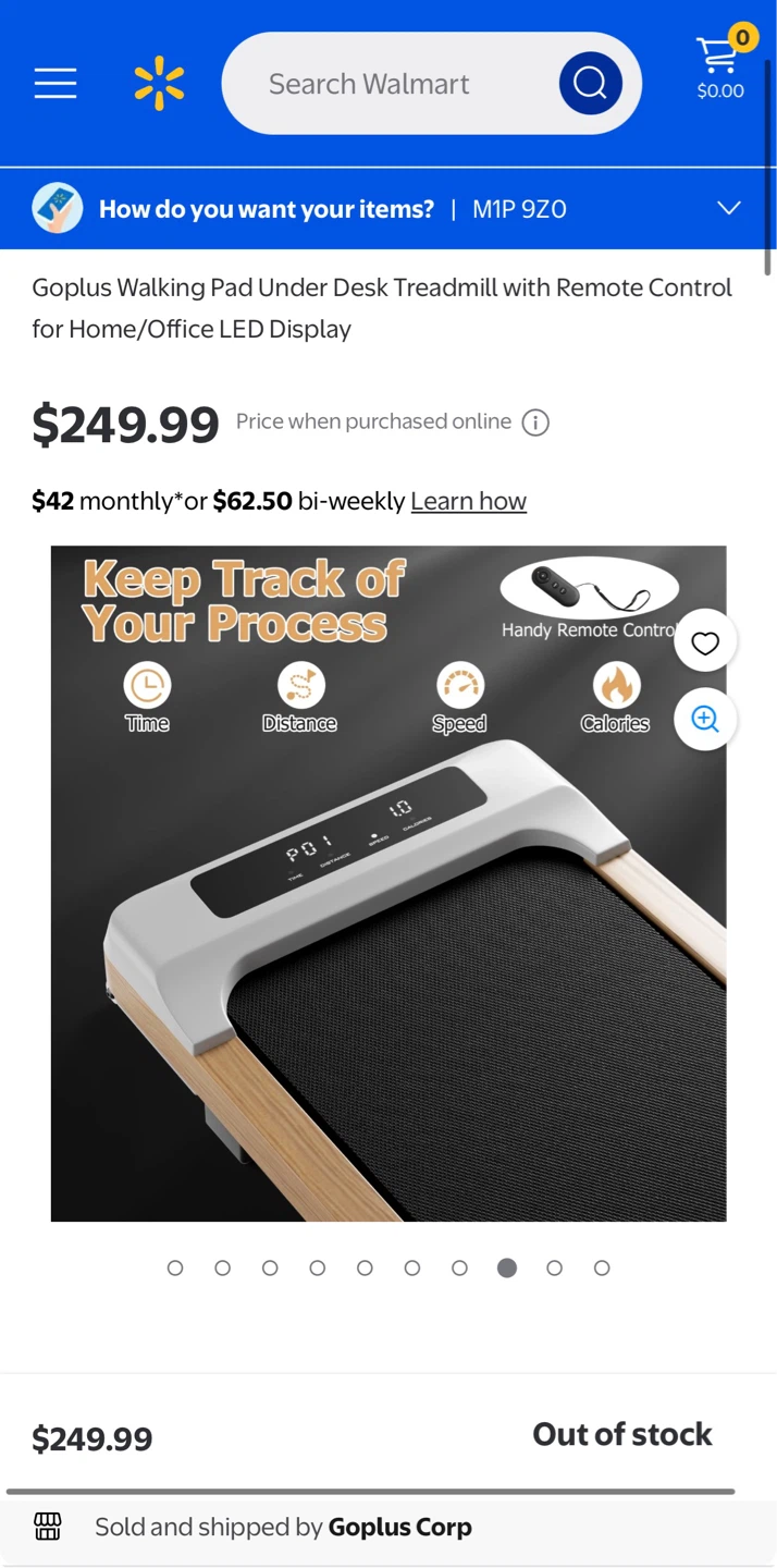 Goplus Walking Pad Under Desk Treadmill