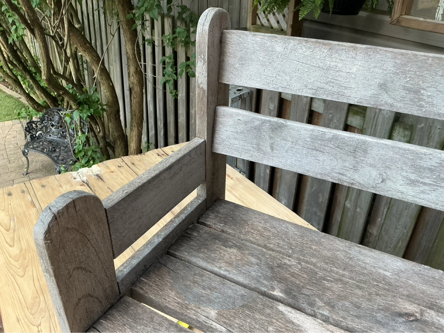 Vintage Small Wooden Garden Bench ! - photo 5