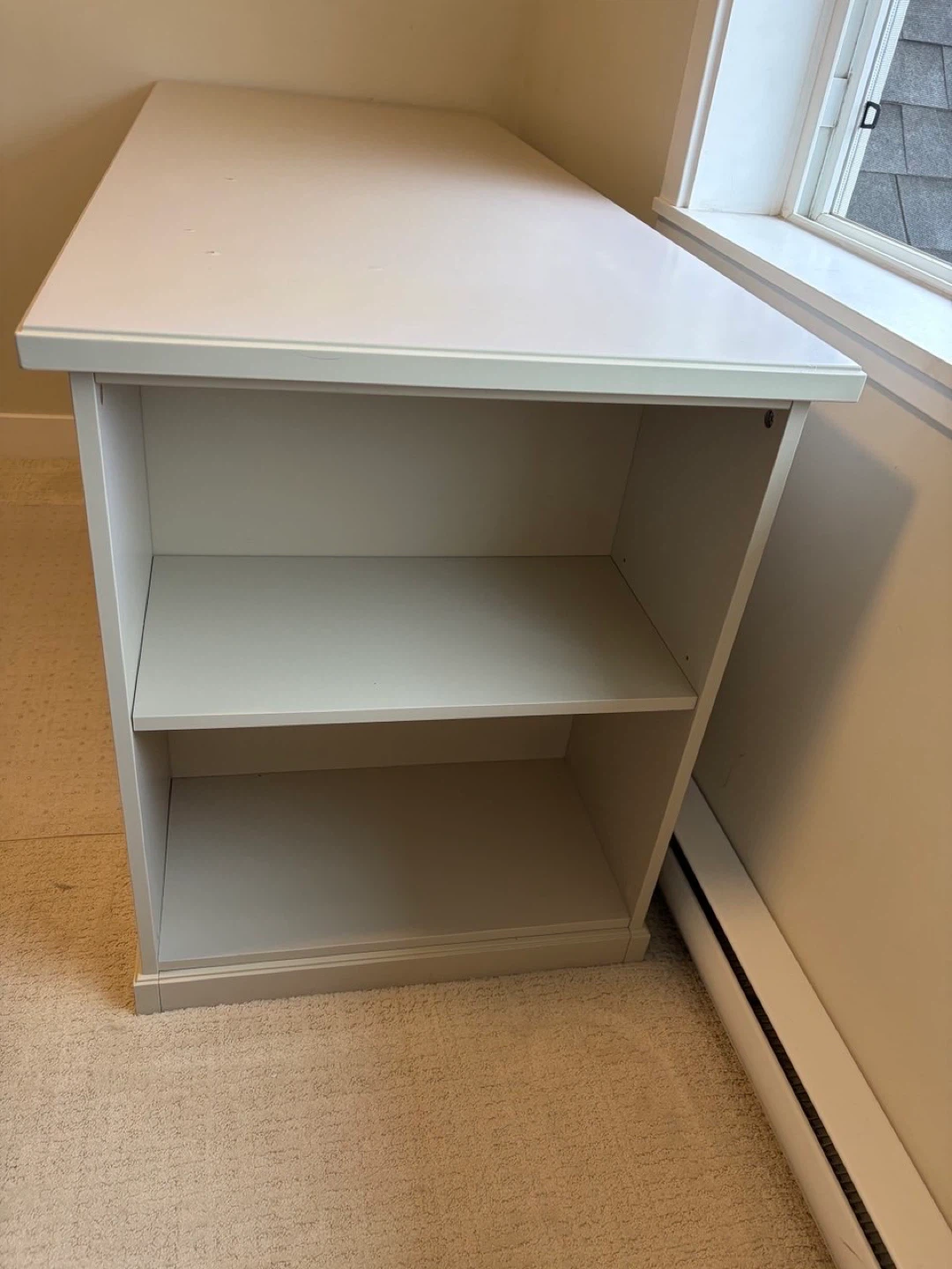 Beige Executive Desk with 4 Drawers - photo 2