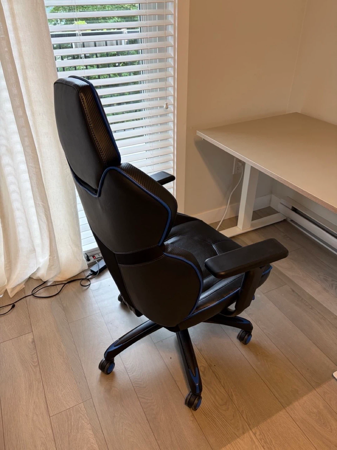 Black and Blue Gaming Chair - photo 2