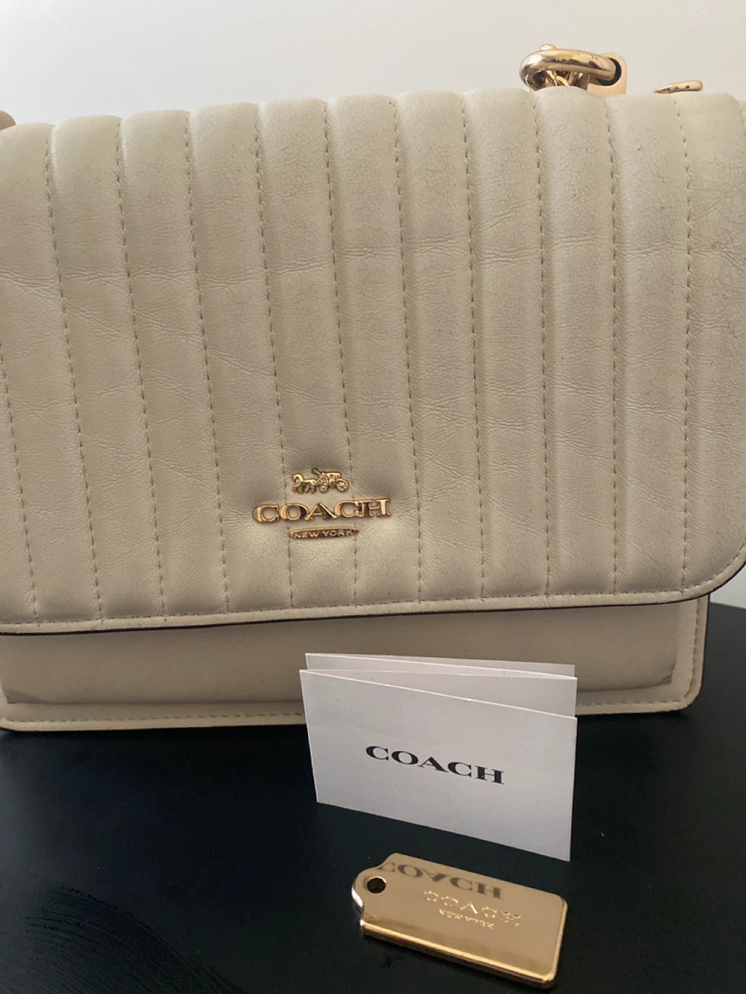 Coach Quilted Leather Shoulder Bag