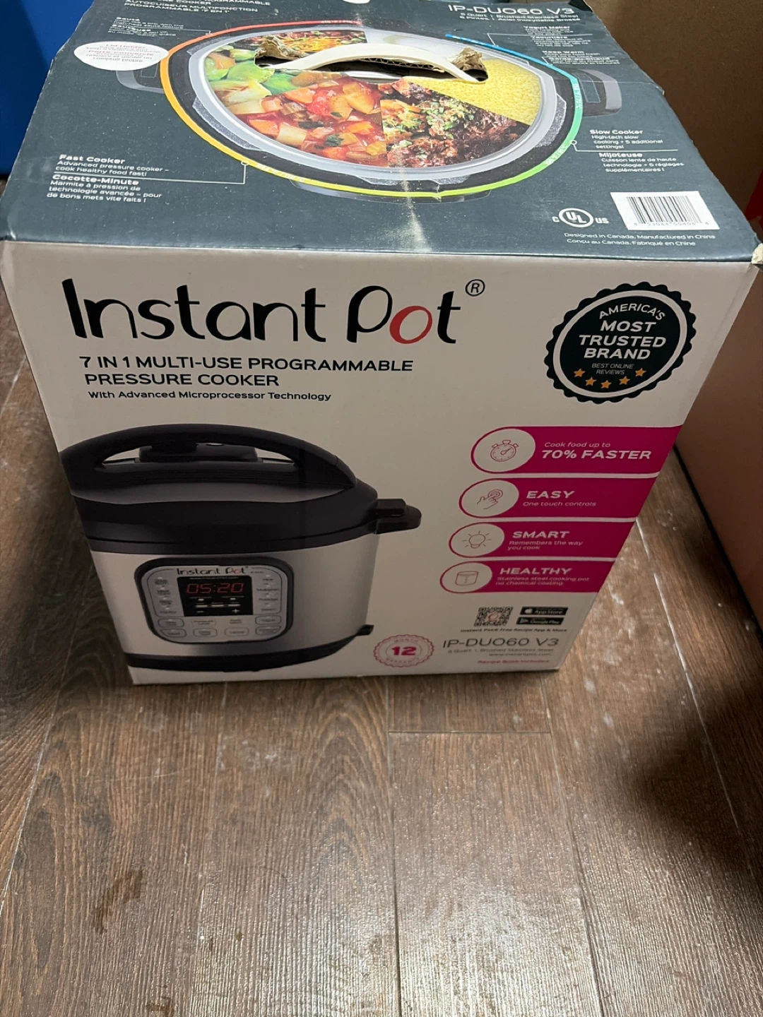 Instant Pot Multi-Use Pressure Cooker IP-DUO60 V3