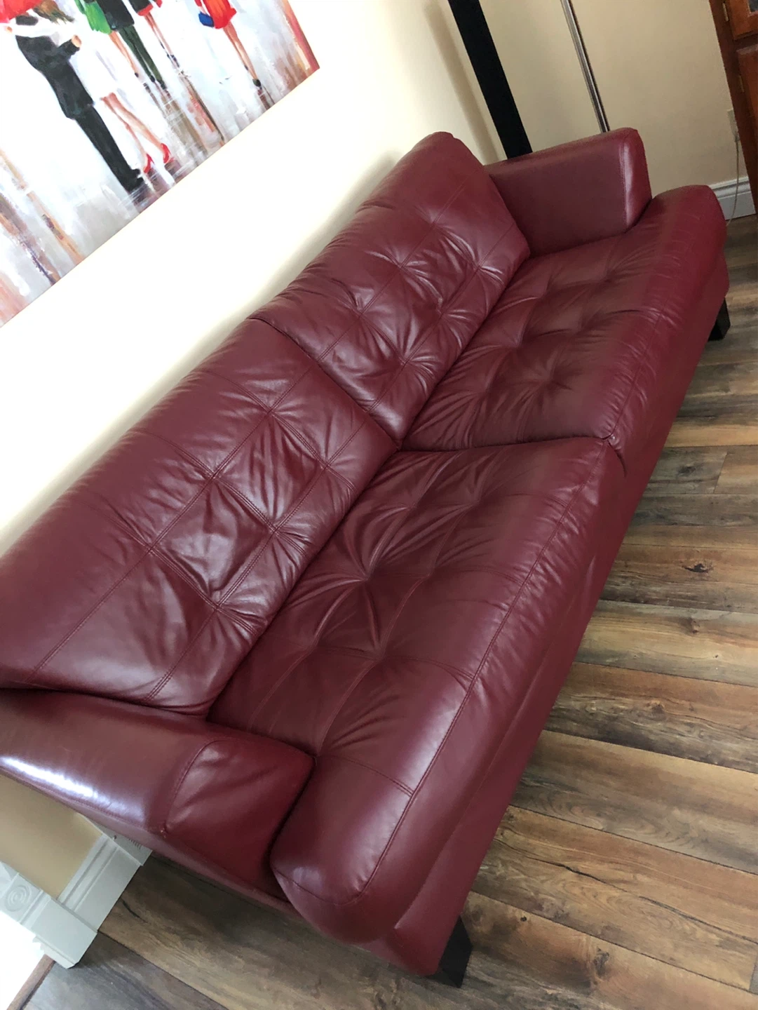 Cindy Crawford designed, Extra large leather couch - photo 2