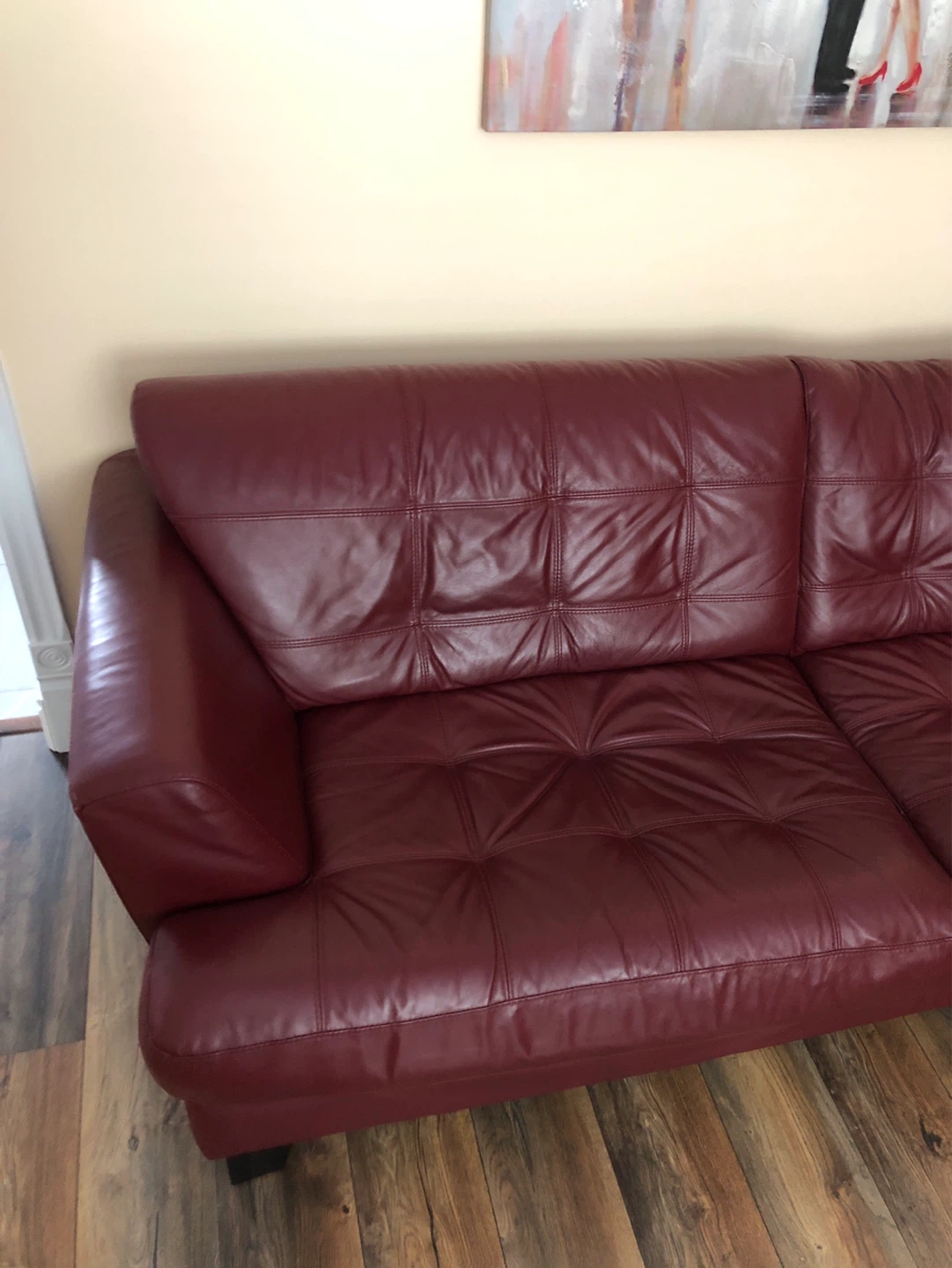 Cindy Crawford designed, Extra large leather couch - photo 4