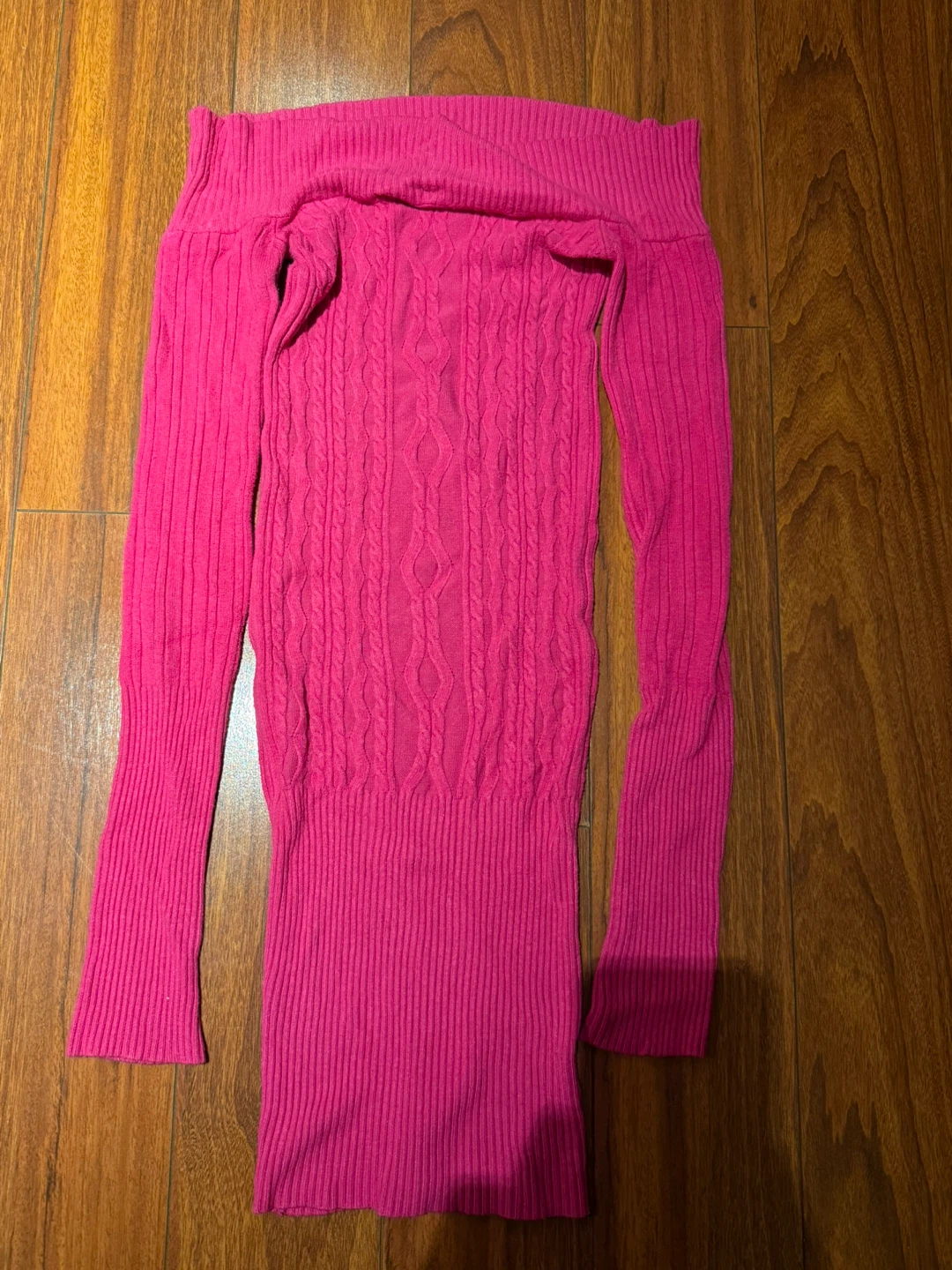 Urban Behaviour Pink Off-the-Shoulder Sweater