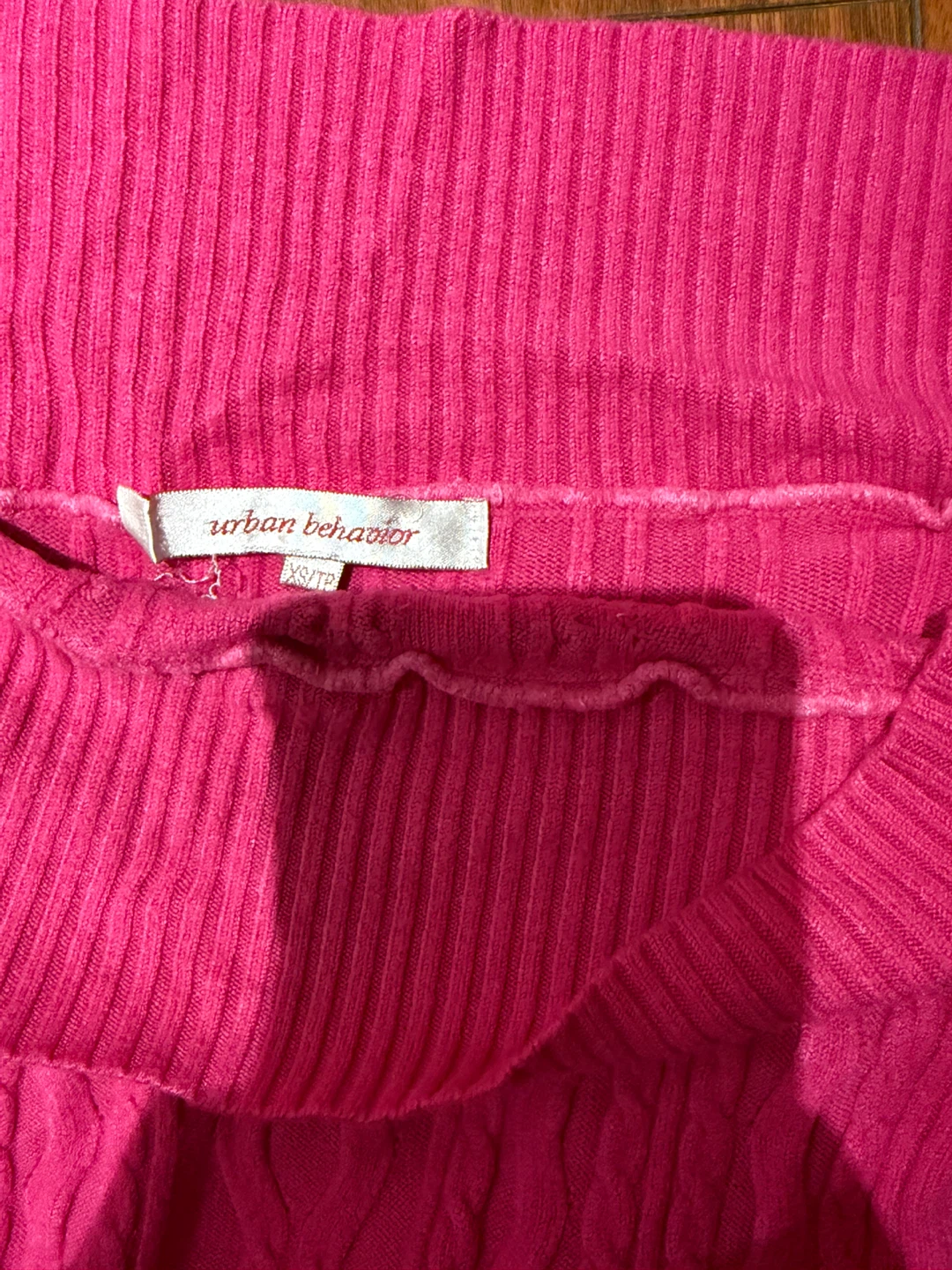 Urban Behaviour Pink Off-the-Shoulder Sweater - photo 3
