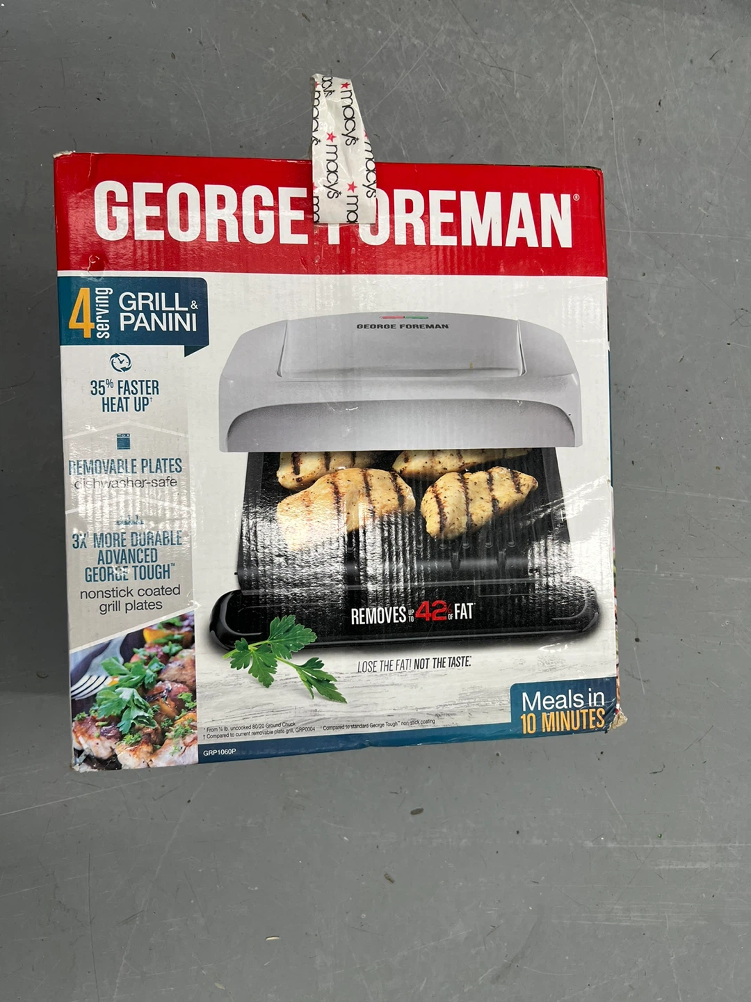 George Foreman 4-Serving Grill & Panini Press - photo 2