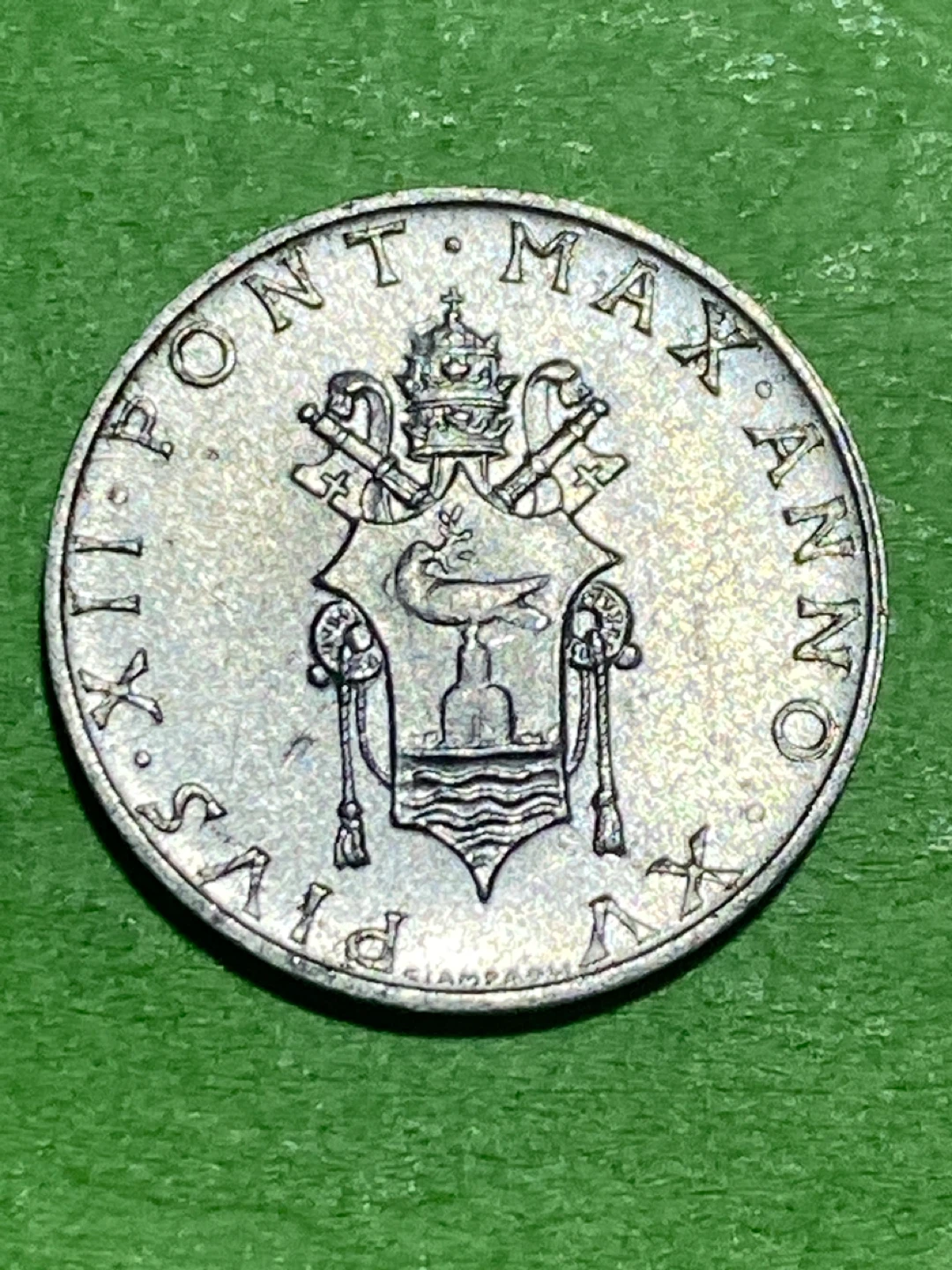 Vatican City 1 Lire Coin 1953 - photo 2