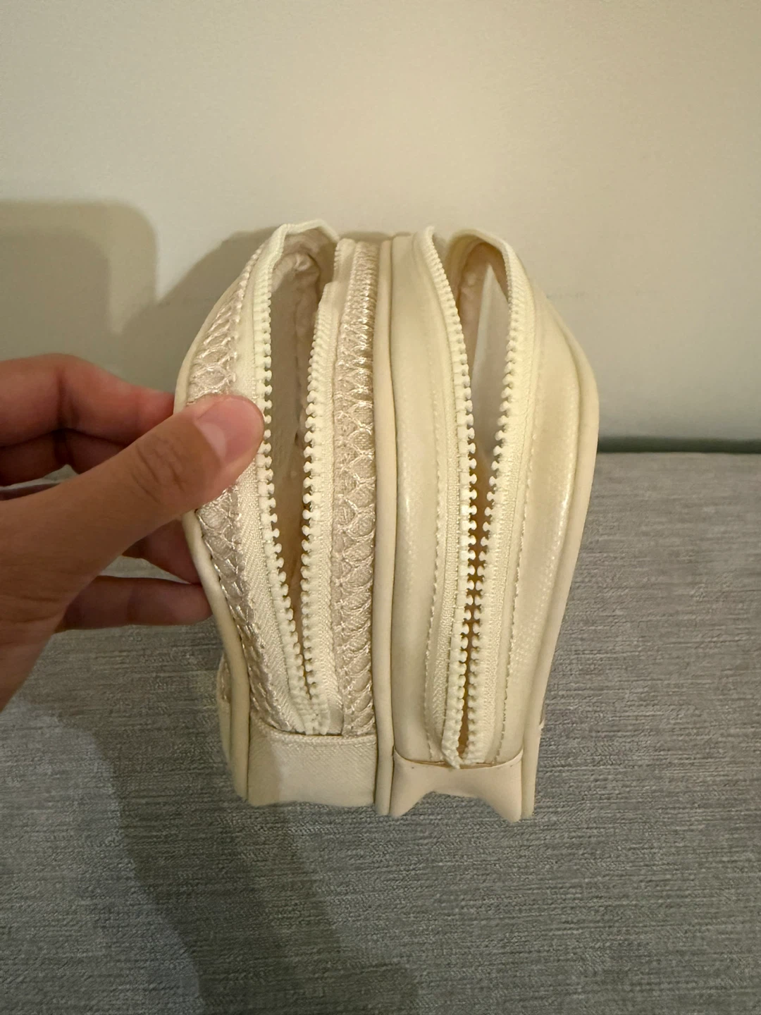 Zara Beige Cosmetic Bag - Size M