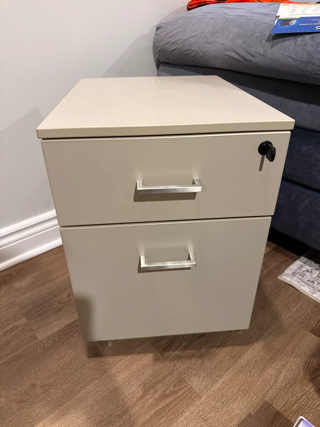 2-Drawer Filing Cabinet - Beige - photo 2