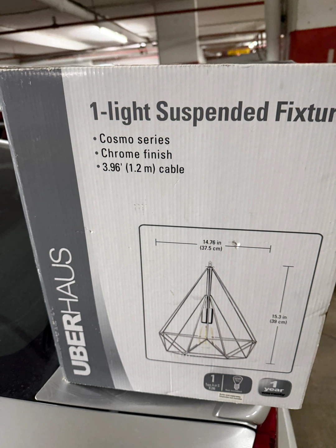 UberHaus 1-light Suspended Fixture