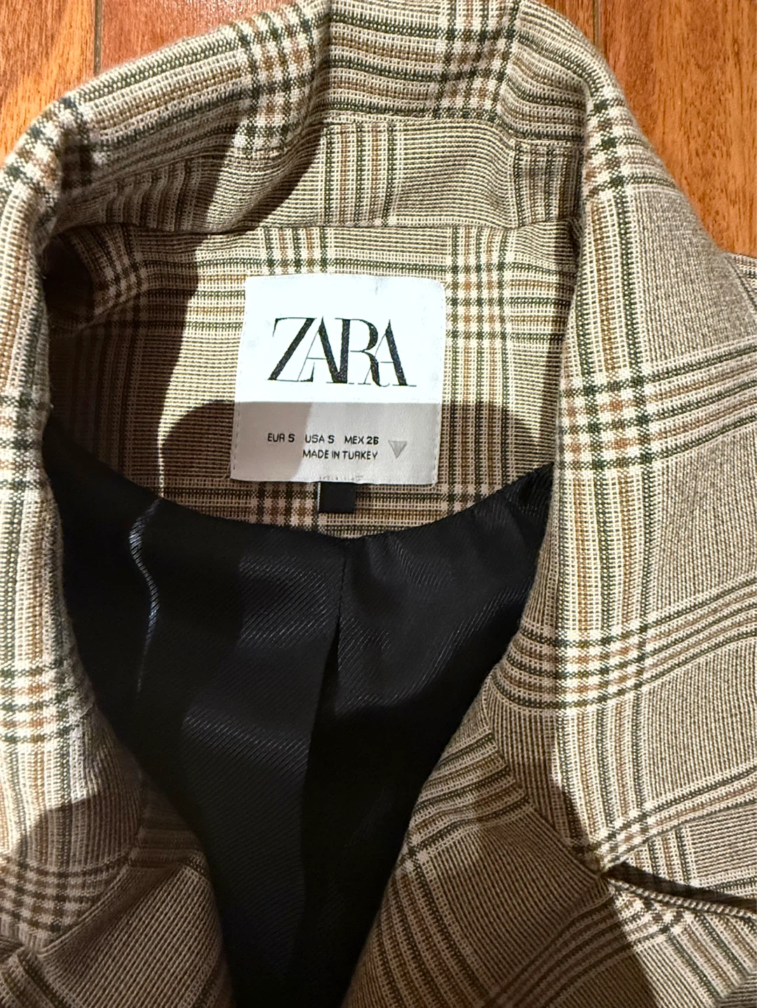Zara Plaid Cropped Blazer - photo 2