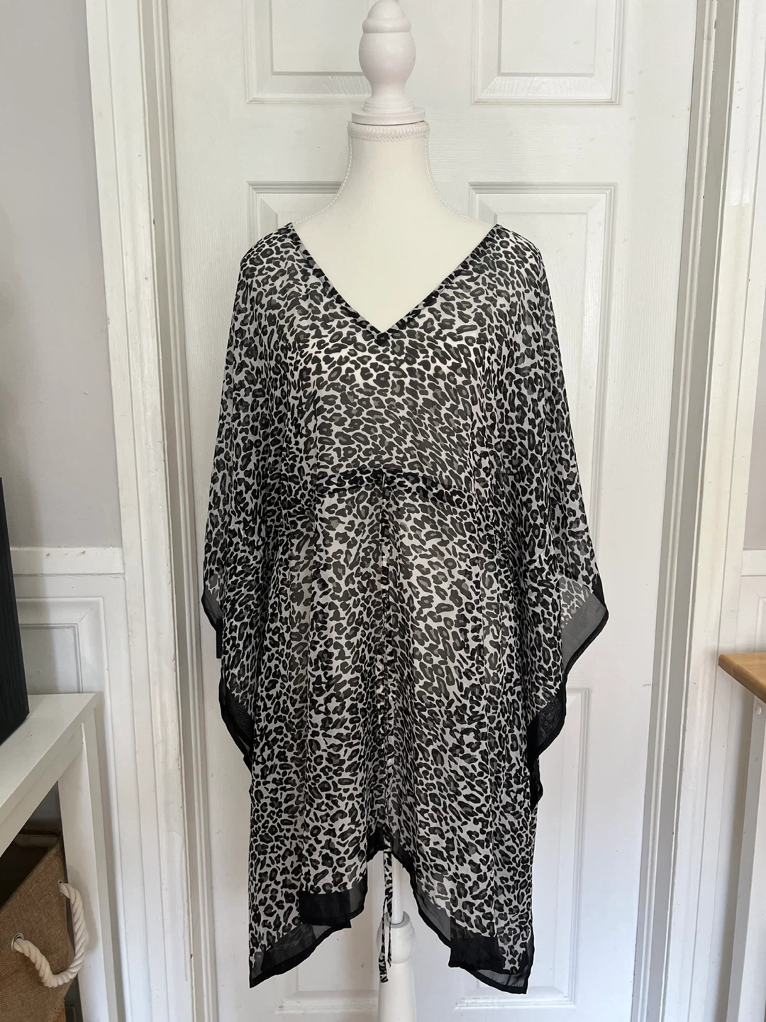 Jessica Leopard Print Kaftan Cover-up - New