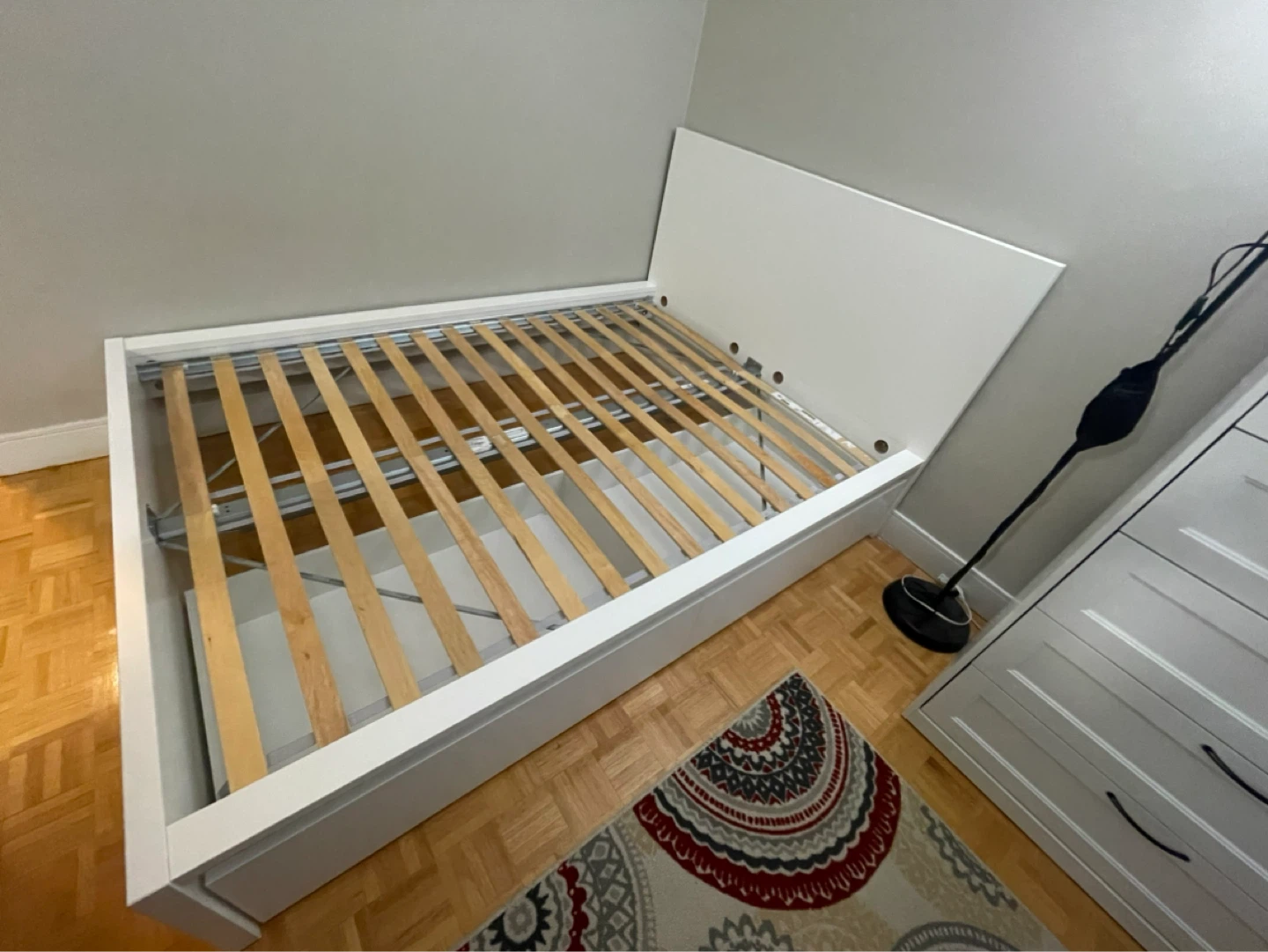 IKEA MALM Full bed frame with 2 storage drawers - photo 5