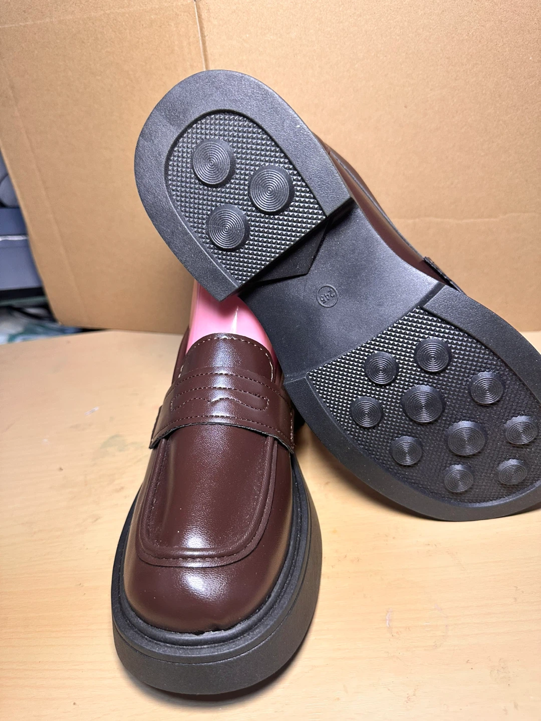 Women's Brown Platform Loafers - photo 3