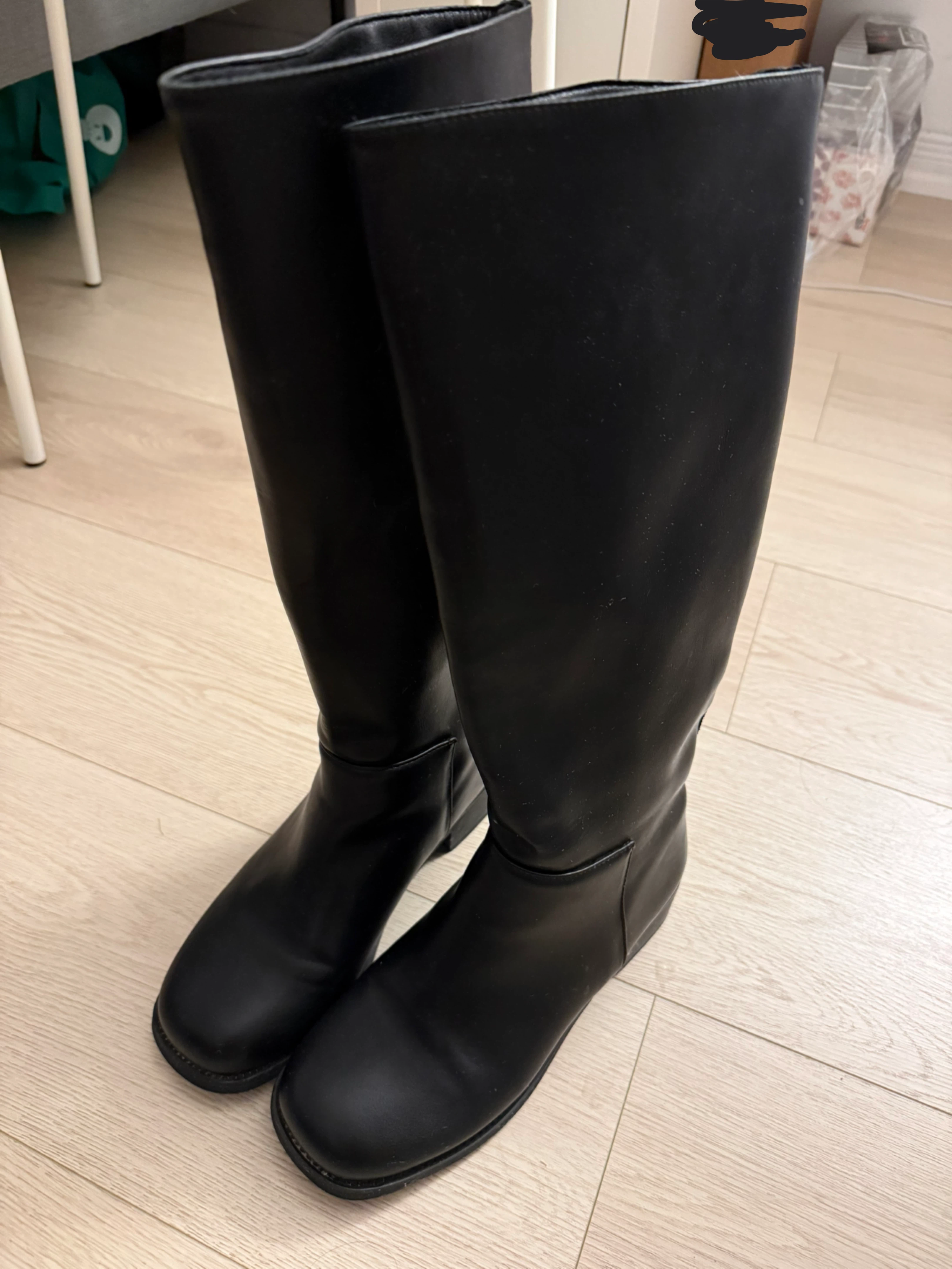 Black Knee-High Boots