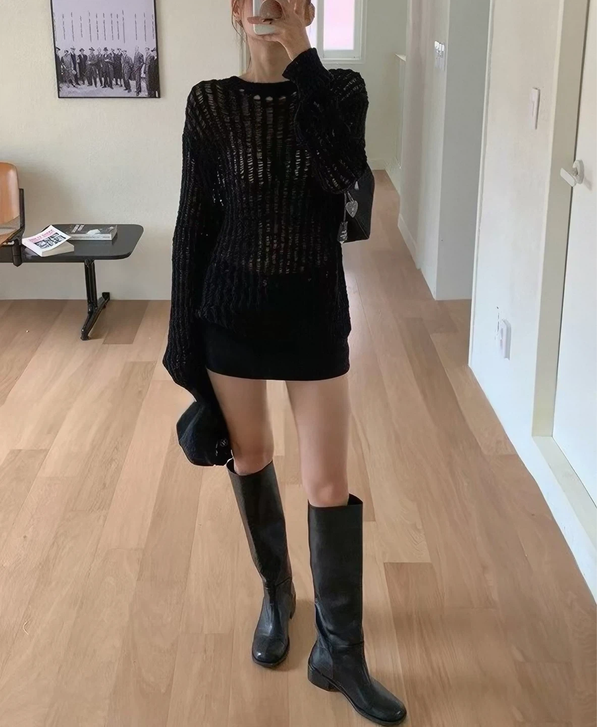 Black Knee-High Boots - photo 3