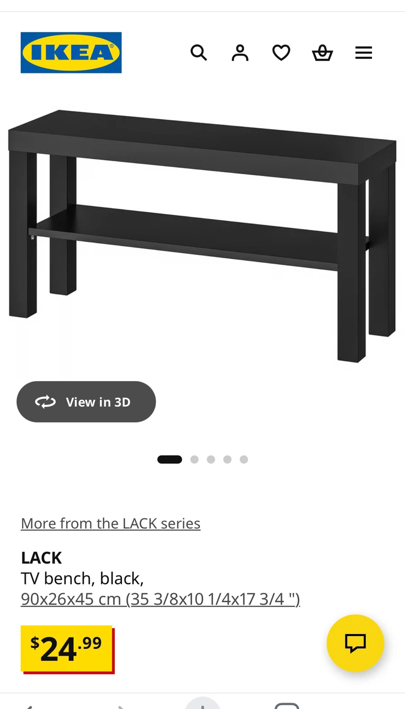 IKEA Lack Bench - photo 3