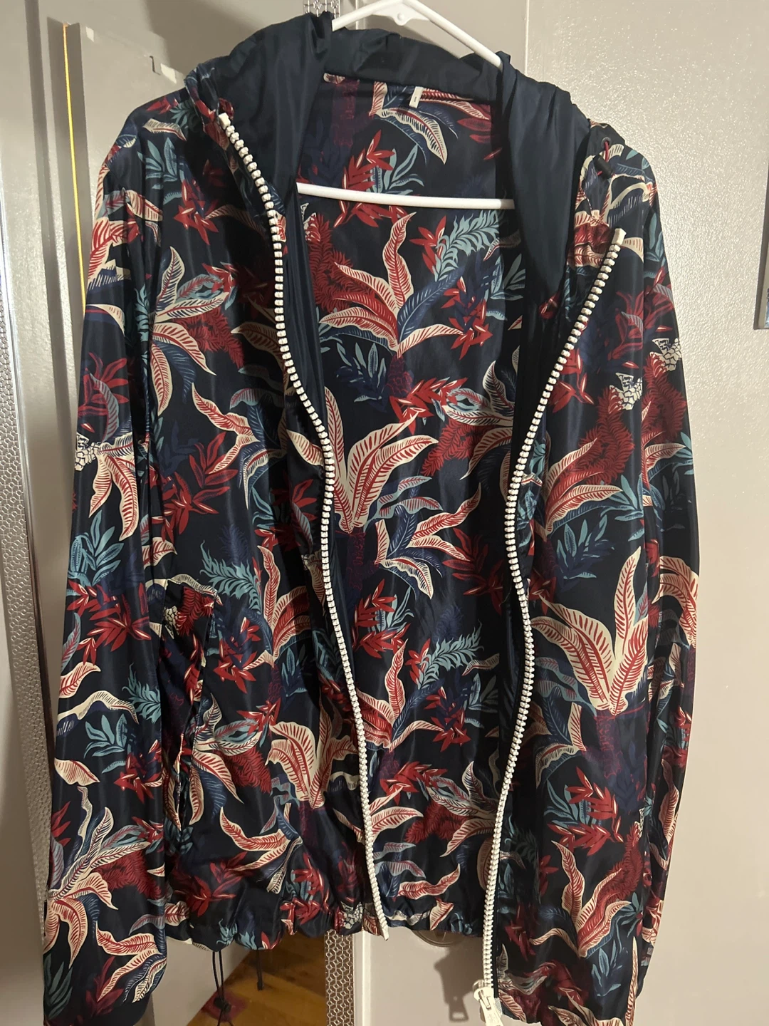 Moncler Floral Print Hooded Jacket