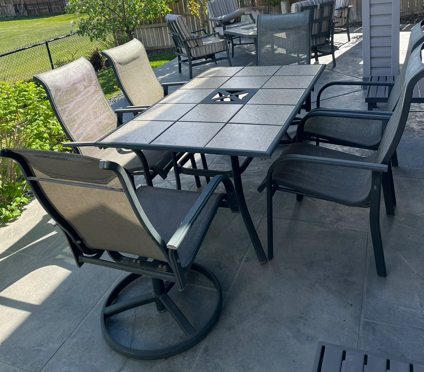 Outdoor Patio Dining Set with 6 Chairs