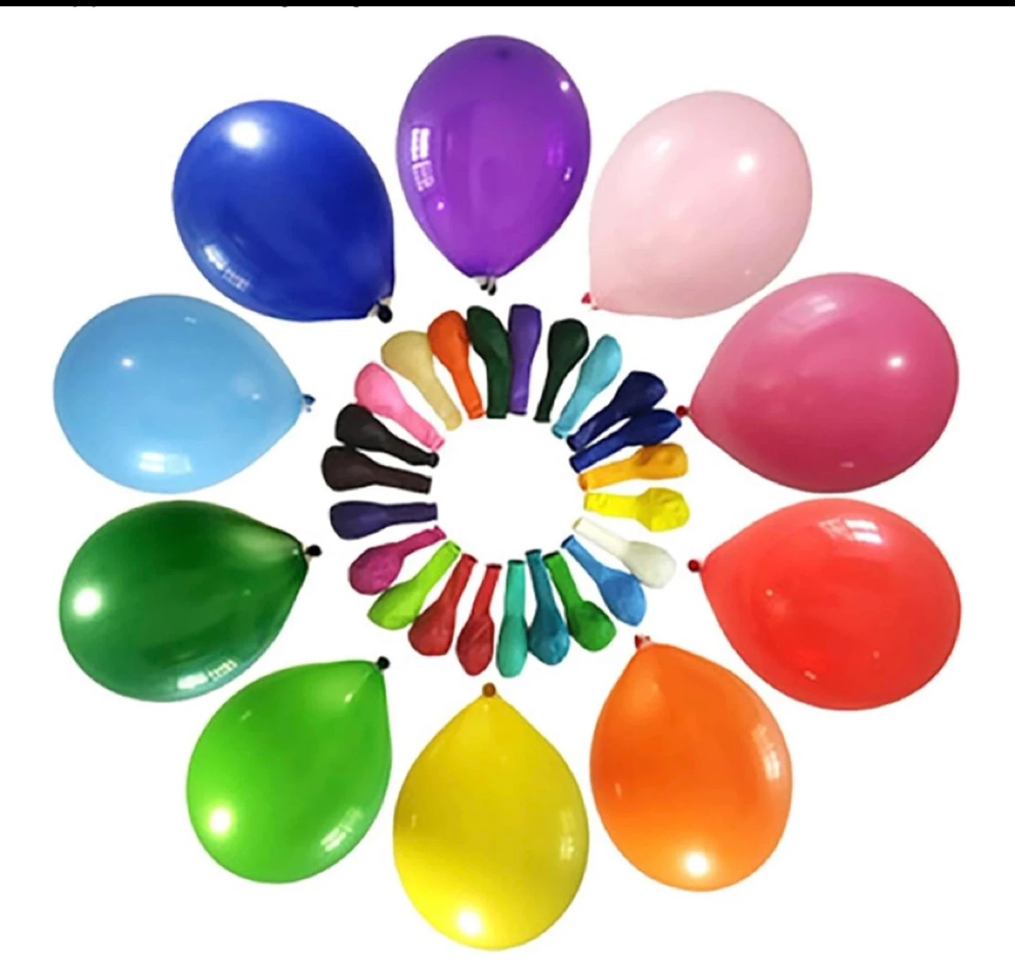 200 pcs multicoloured balloons, new