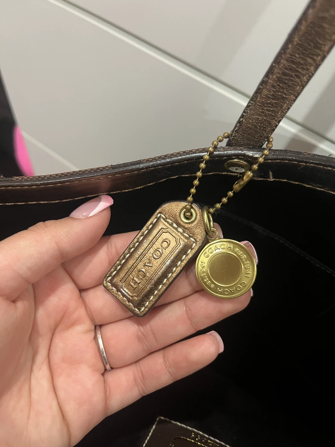 Coach Brown Vintage Tote Bag - photo 3