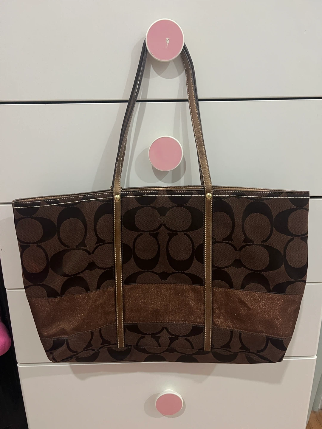 Coach Brown Vintage Tote Bag - photo 2