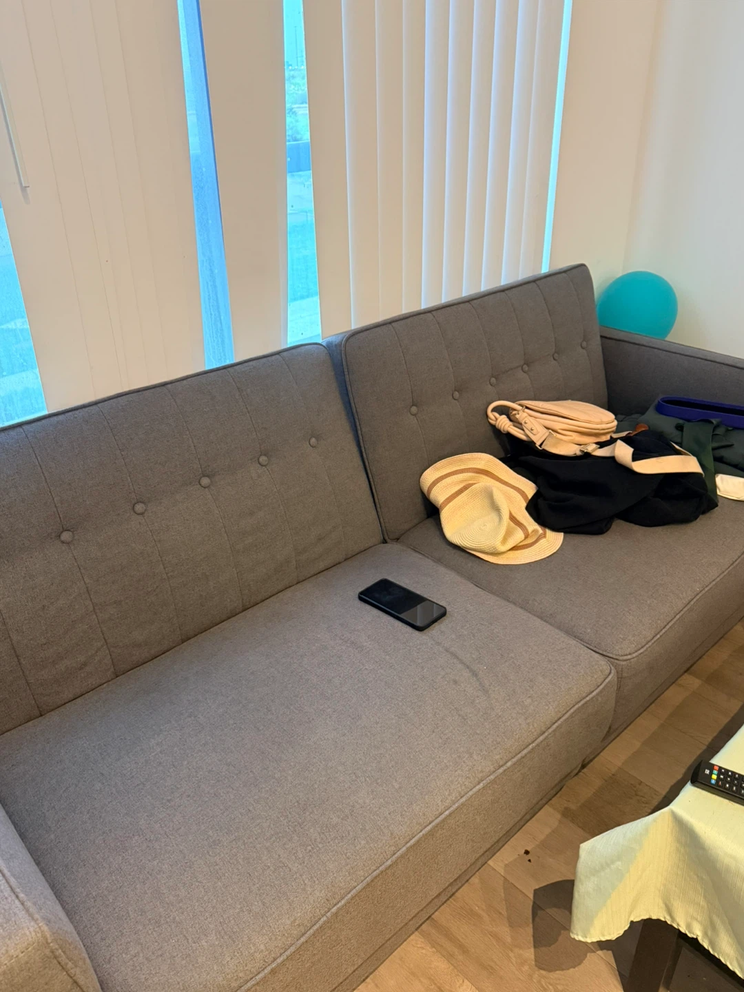 Grey Fabric Sofa Bed
