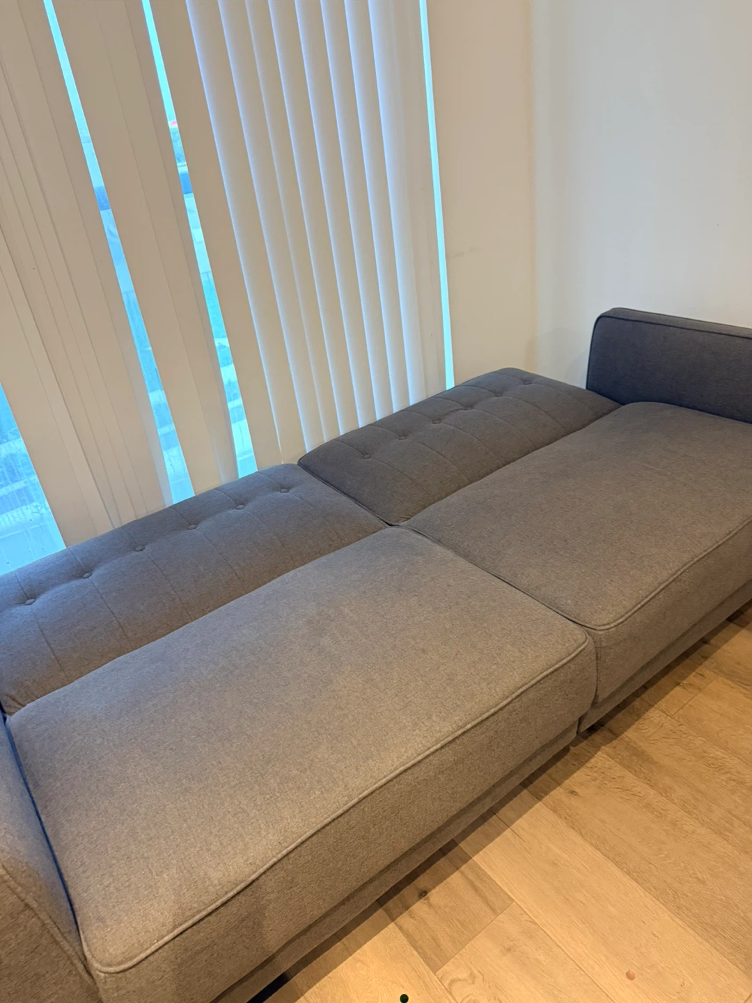 Grey Fabric Sofa Bed - photo 3