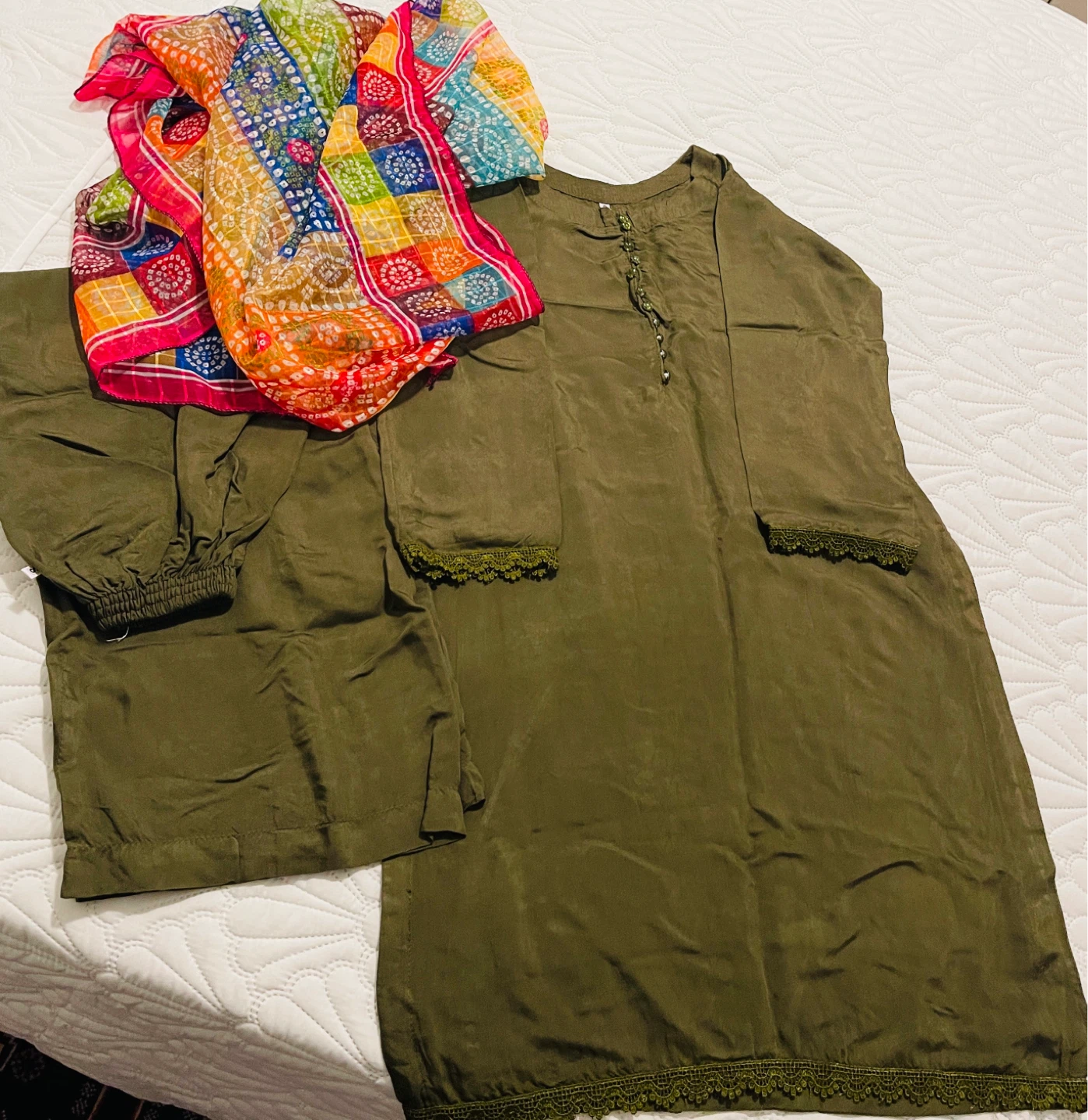 Women's 3-Piece Stitched Outfit with Duputta