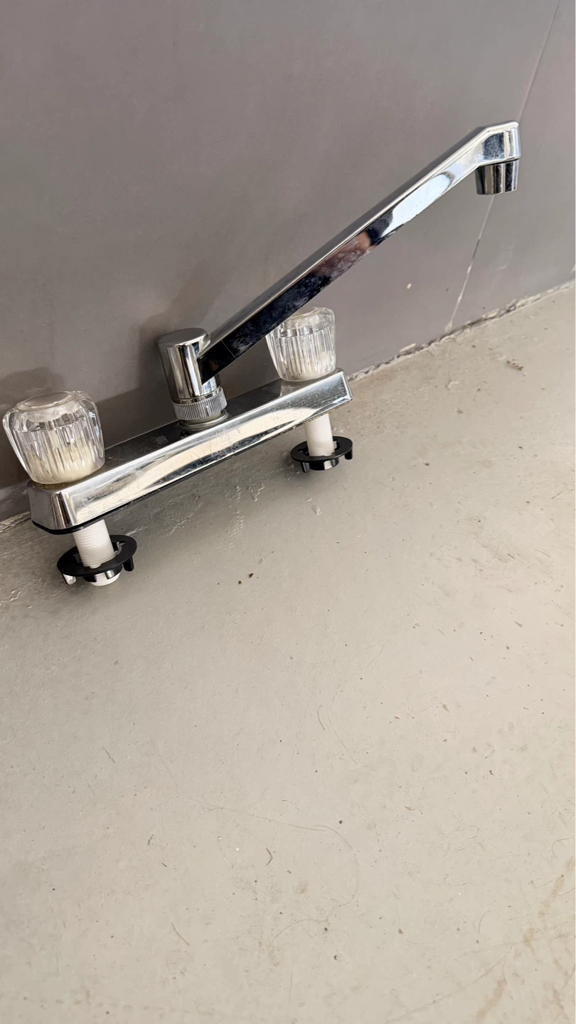 Chrome plastic Faucet with Swivel Spout for RV - photo 2