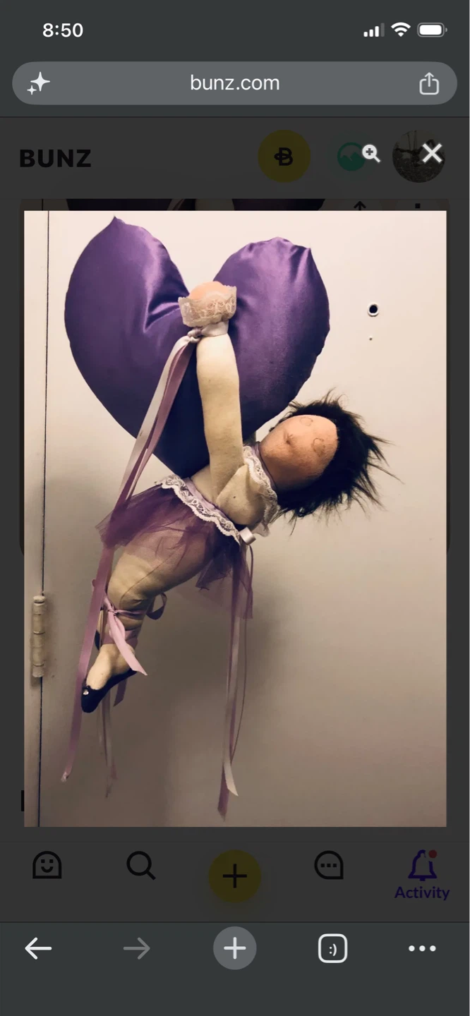 Purple Heart Doll with Tutu