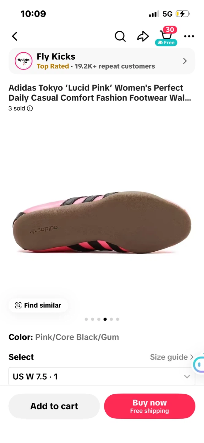Adidas Tokyo Lucid Pink Women's Shoes - photo 5