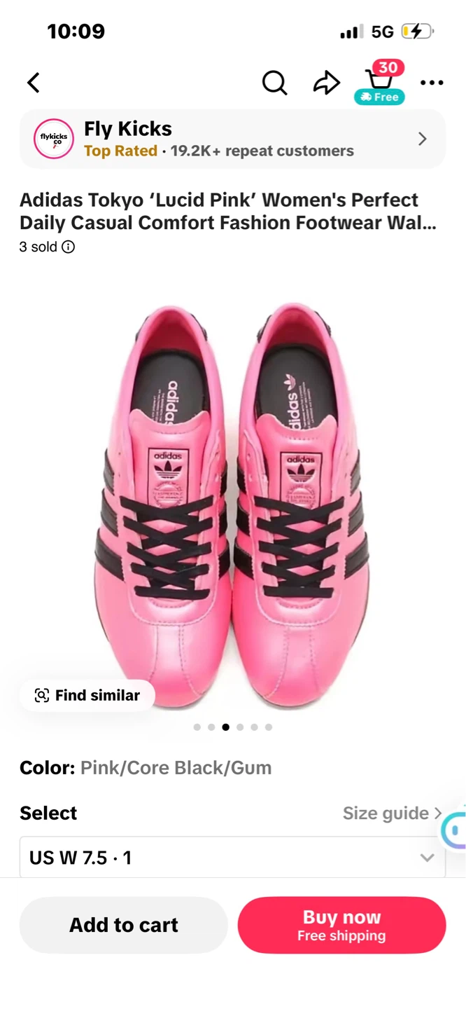Adidas Tokyo Lucid Pink Women's Shoes - photo 4