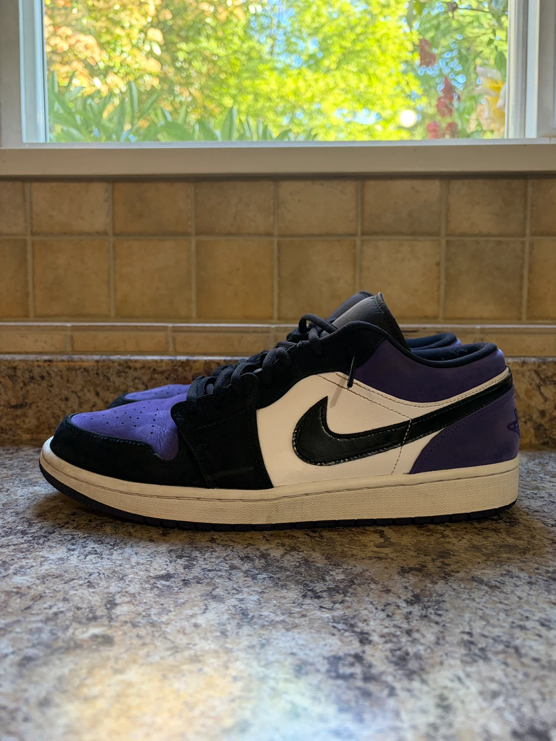 Nike Air Jordan 1 Low SE Purple Black White - photo 3