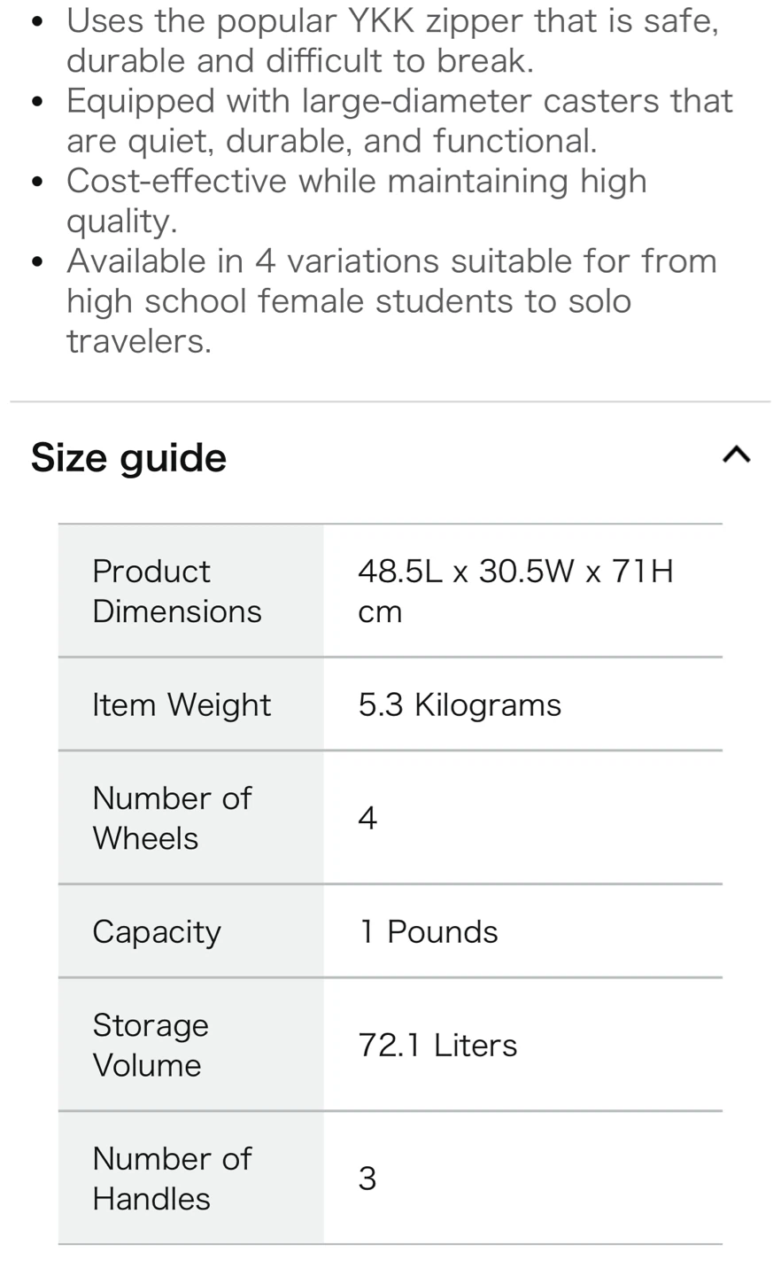 24" check in White Spinner Luggage - 72.1 Liters - photo 4