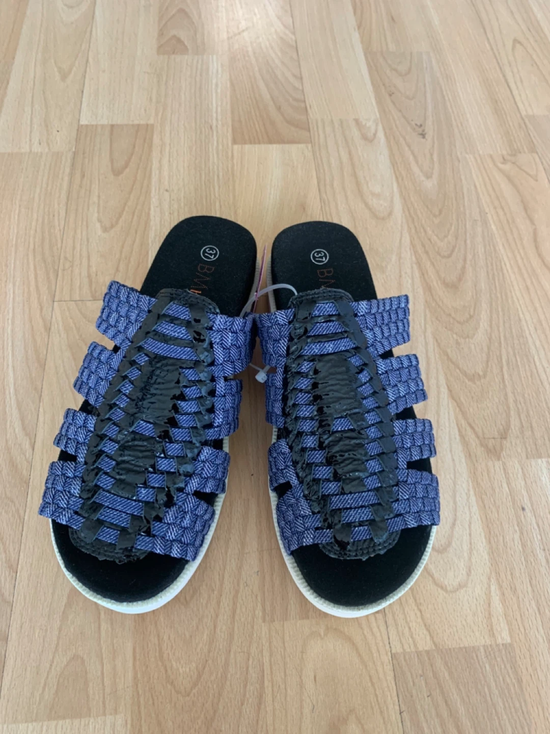 Bernie Mev. Women's Woven Slides - Blue Size 37 - photo 2