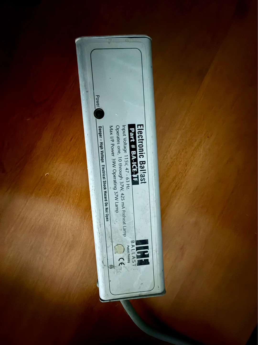 Electronic Ballast Part # BA-ICE1F - photo 2